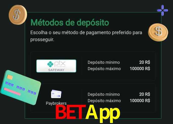 O cassino BetApp oferece uma grande variedade de métodos de pagamento
